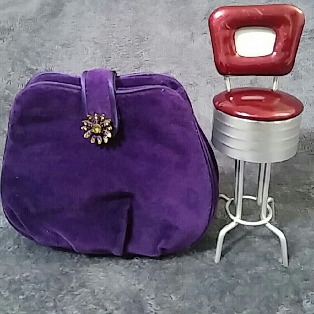 Purple Suede Pouch